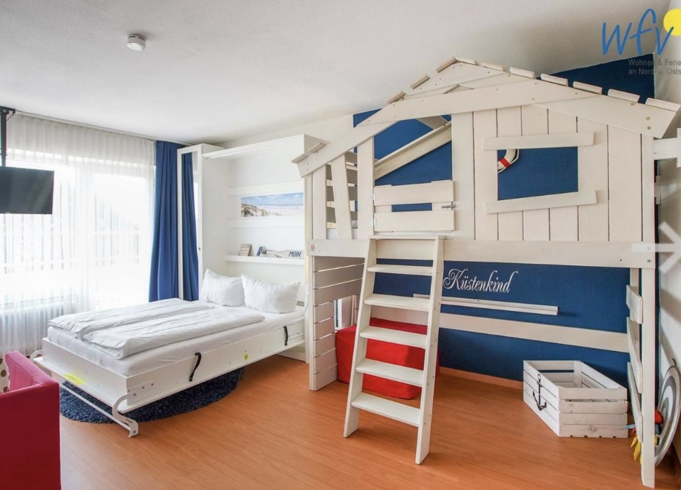 Kinderbereich mit maritimem Hochbett